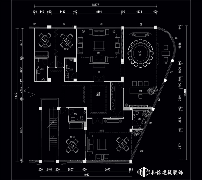 沁馨閣茶坊裝修設(shè)計